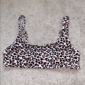 cheetah bikini top